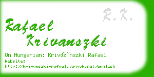 rafael krivanszki business card